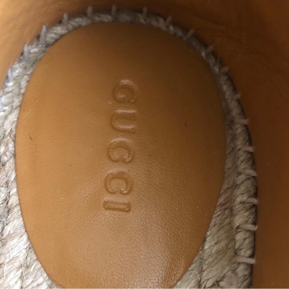 GUCCI loafers espadrilles flats size 38.5 100% authentic - Picture 4 of 4